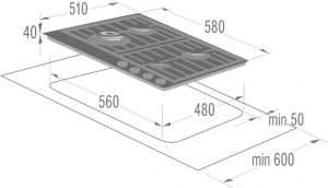 Варочная поверхность GORENJE GKTG 6 SY2W