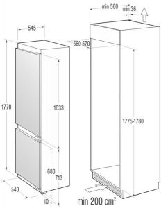 Холодильник GORENJE NRKI 5181 CW