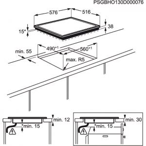 Варочная поверхность ELECTROLUX EHF 96240 XK