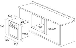 Духовка PYRAMIDA F 84 ETR ivory RUSTICO