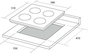 Варочная поверхность PYRAMIDA PFE 641 IVORY RUSTICO
