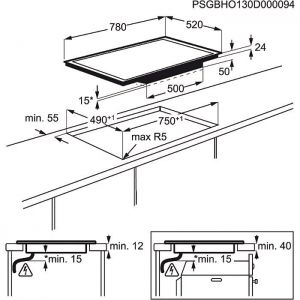 Варочная поверхность ELECTROLUX EHD 98740 FK