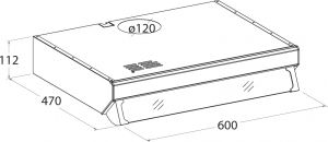Вытяжка CATA F 2060 INOX