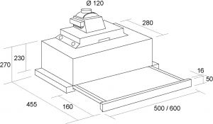 Вытяжка PYRAMIDA TL 60 (1000) WHITE