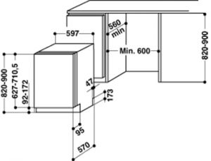 Посудомоечная машина WHIRLPOOL ADG 8900