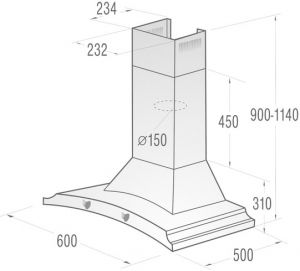 Вытяжка GORENJE DK 63 MCLI