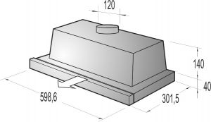 Вытяжка GORENJE DF 6316 XSC