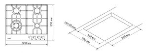 Варочная поверхность PYRAMIDA PFX 643 INOX LUXE