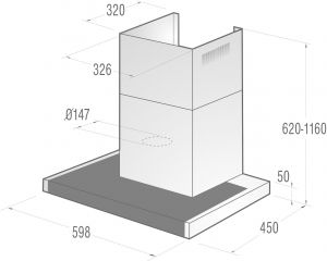 Вытяжка GORENJE WHT 651 S1 XBG
