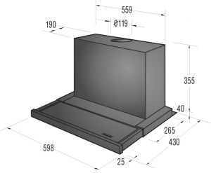 Вытяжка GORENJE DFG 602-ORA-S