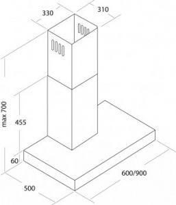 Вытяжка PYRAMIDA T - 600