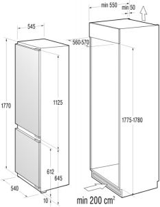 Холодильник GORENJE RKI 55295