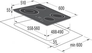 Варочная поверхность GORENJE ECT 6 SYB