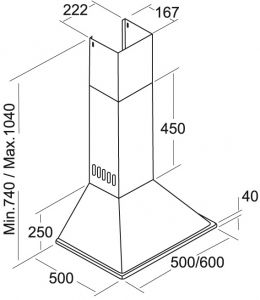 Вытяжка CATA V500 INOX