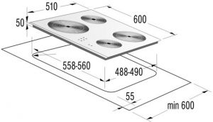 Варочная поверхность GORENJE ECT 610-ORA-W