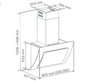 Вытяжка VENTOLUX AURORA 90