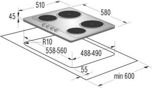 Варочная поверхность GORENJE E6N1BX