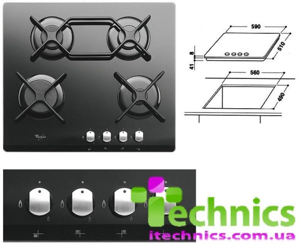 Варочная поверхность WHIRLPOOL AKT424MR