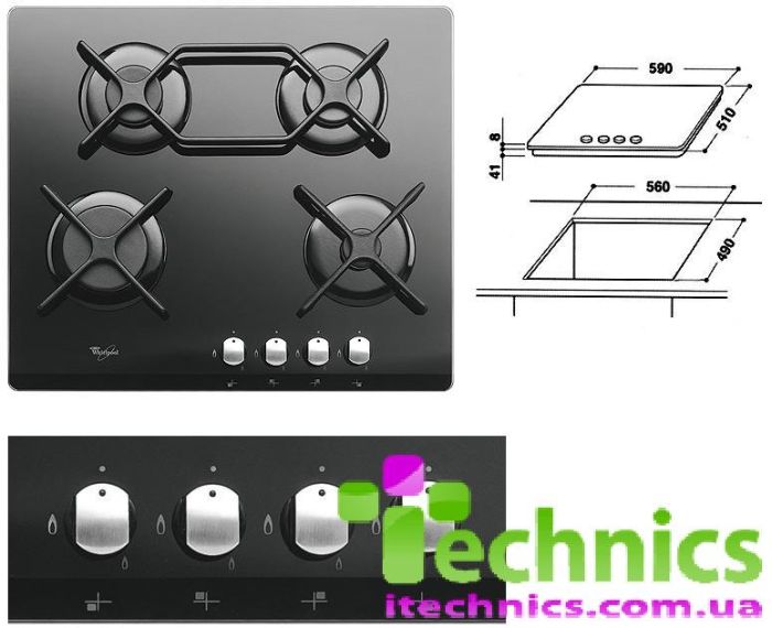 Варочная поверхность WHIRLPOOL AKT424MR