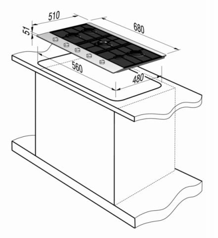 Варочная поверхность GORENJE GMS2700P2B