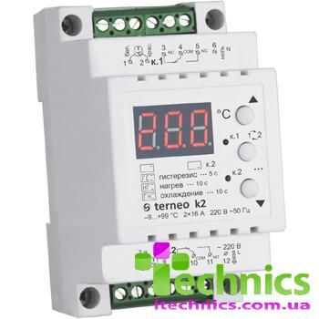 Терморегуляторы (термостаты) terneo K2