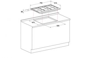 Варочная поверхность HOTPOINT ARISTON PK 741 RQO GH /HA