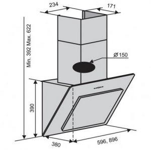 Вытяжка VENTOLUX ANCONA 60 INOX (750) IT