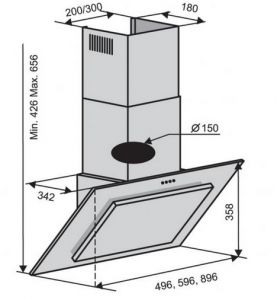 Вытяжка VENTOLUX ASTRO 60 WH (600)