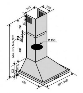 Вытяжка VENTOLUX MILANELLO 60 WH