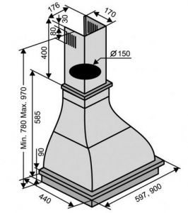 Вытяжка VENTOLUX VITTORIA 60 AN