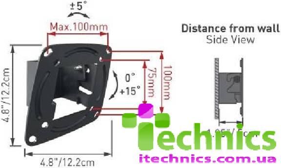 Настенный крепеж EVEREST E110-EV.B