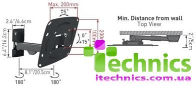 Настенный крепеж EVEREST E230-EV.B
