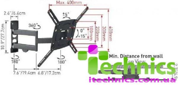 Настенный крепеж EVEREST E340-EV.B