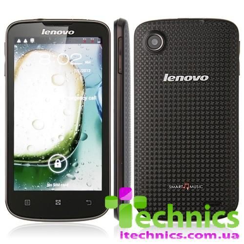 Смартфон Lenovo A800 Black (12мес)