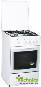 Плита GRETA 1470-0010 белая со стекл крышкой