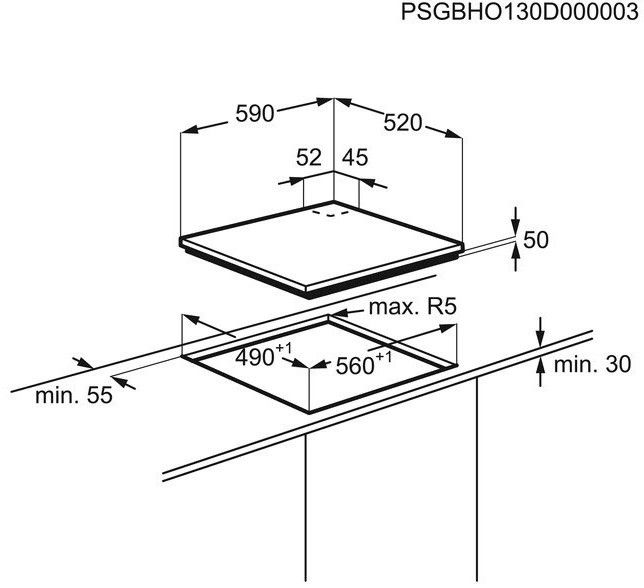 Варочная поверхность ELECTROLUX EGD 6576 NOK